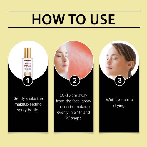 Fugtgivende setting spray med aloe