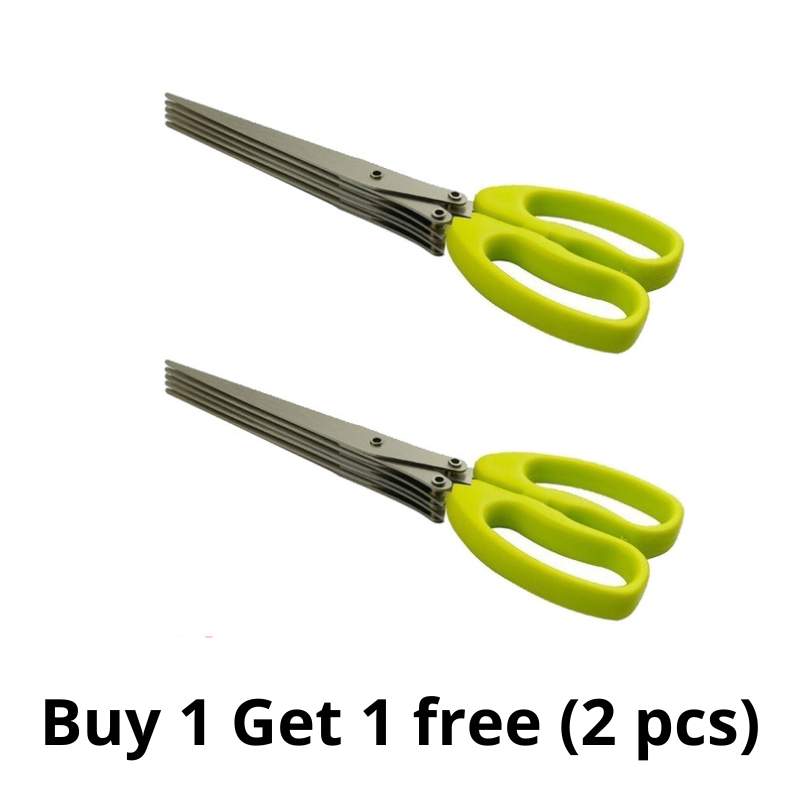 Køkkensaks med 5 blade til krydderurter