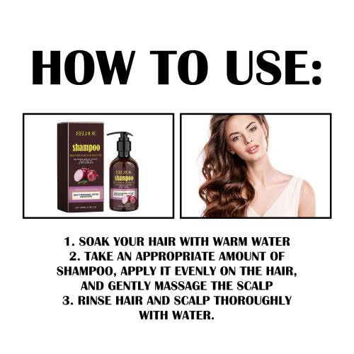 Rødløg og sortkommen shampoo