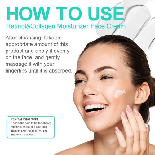 Retinol og kollagen ansigtscreme til fine linjer