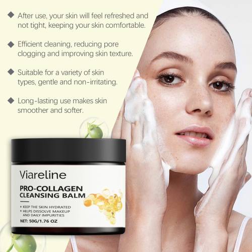 Kollagen rensebalm til makeupfjernelse