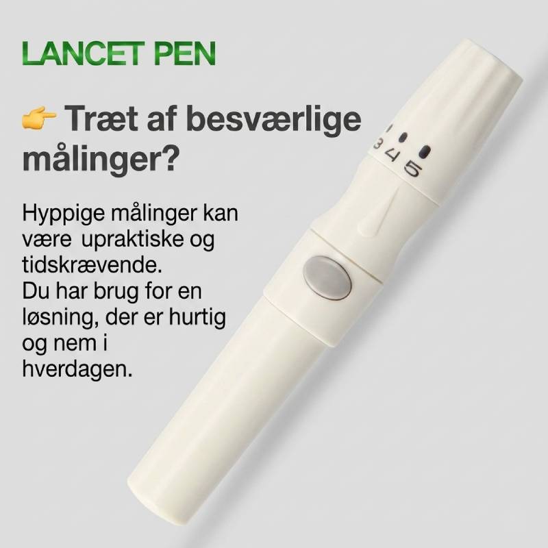 DS-6 blodsukkermåler med display og komplet tilbehør