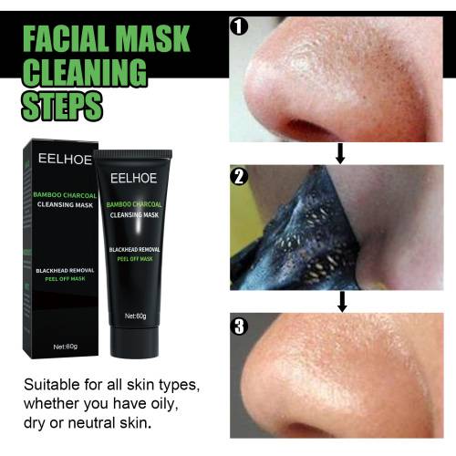 Bambuskul peel-off maske til T-zonen