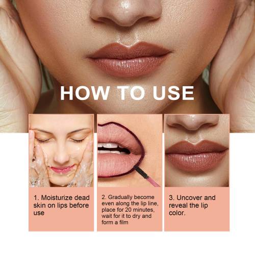 Peel-off lipliner, lysebrun