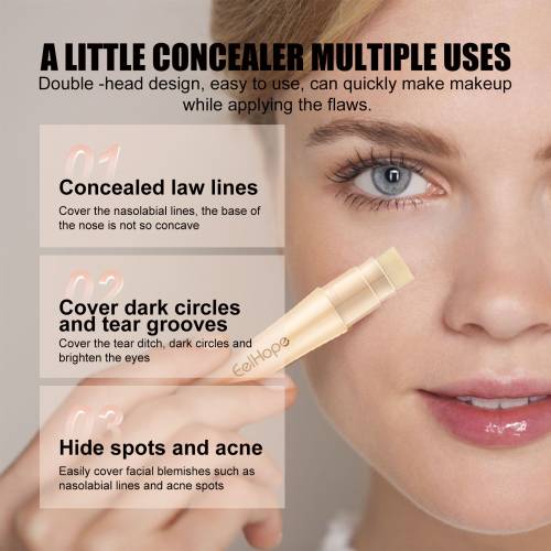 Dobbeltsidet concealer-stick, vandfast