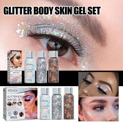 Glitter bodygel, brun