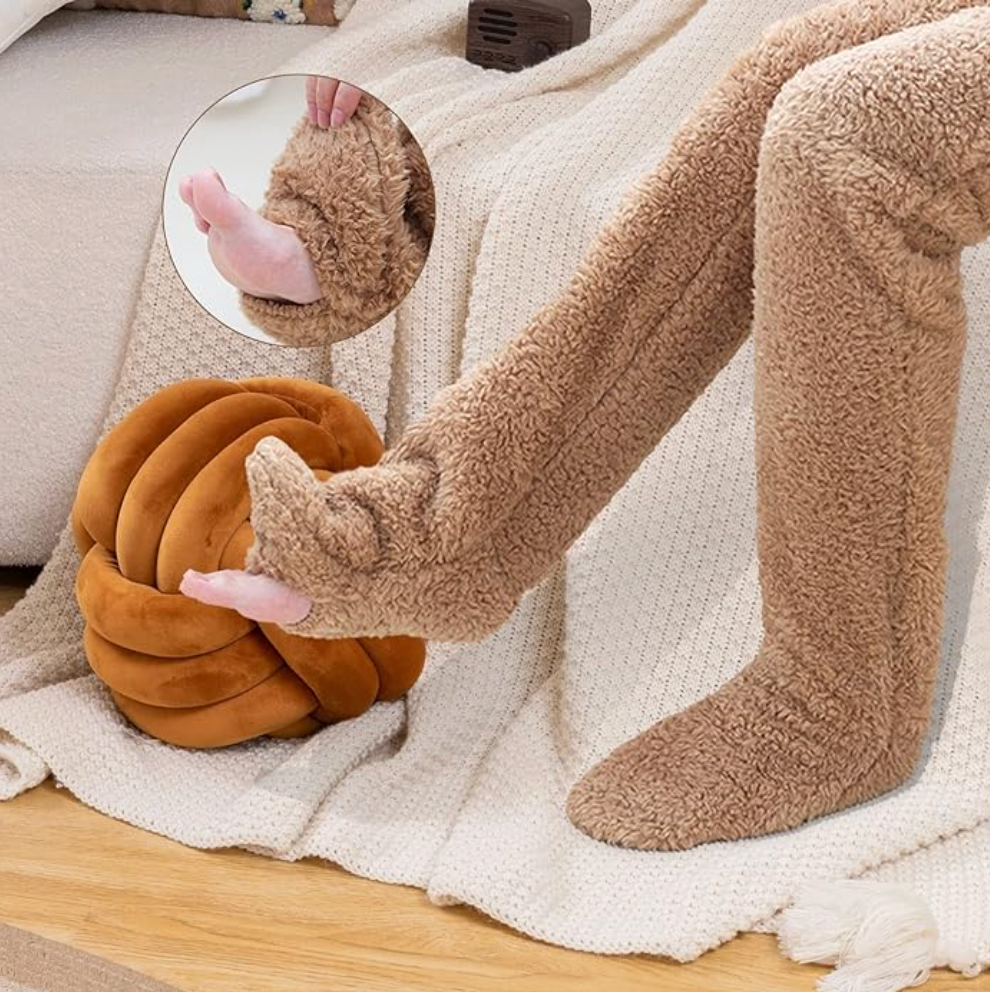 Fluffy Feet – Lange hygge­sokker i blød fleece