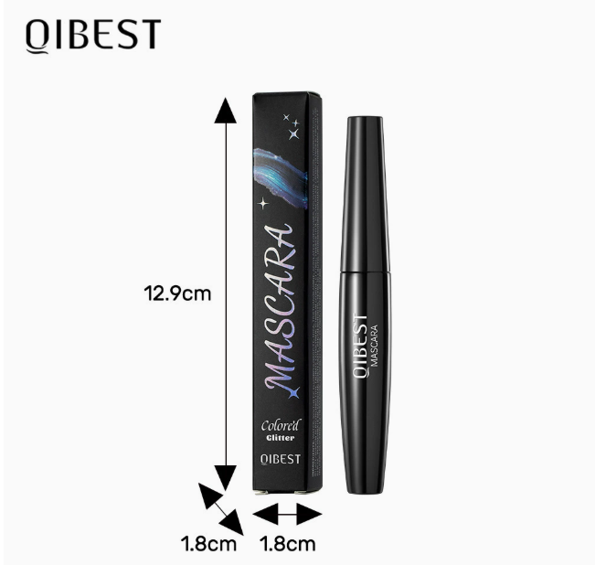 Glimmermascara, vandfast topcoat