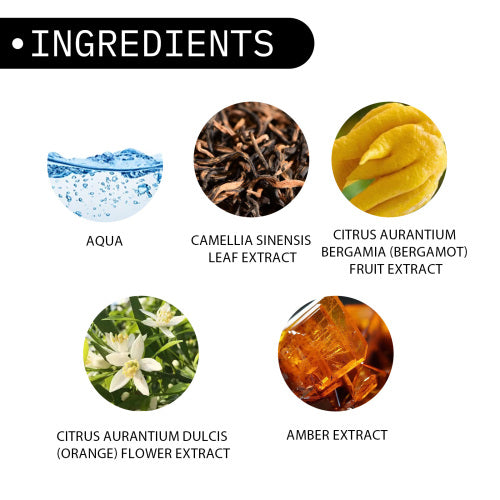 Herreparfume med bergamot og te