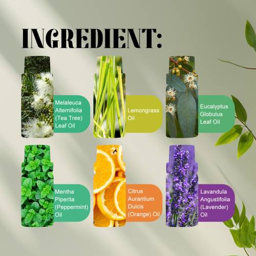 Æterisk olie-sæt: lavendel, appelsin og citrongræs