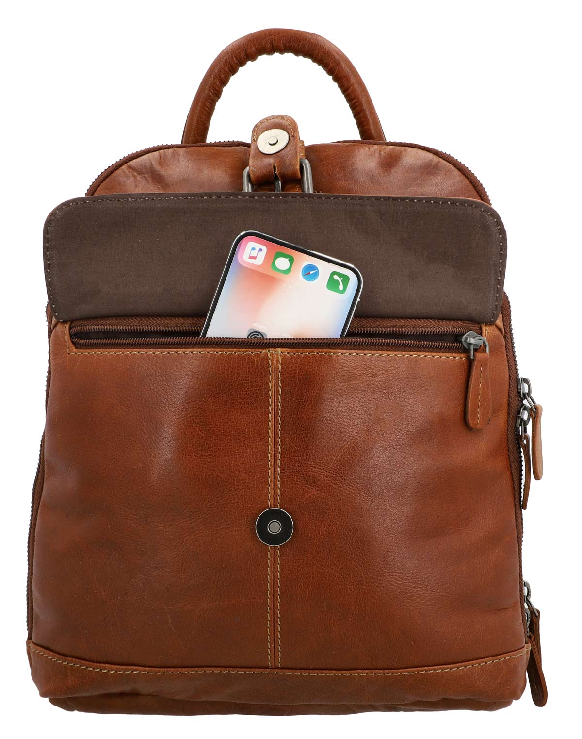 Outlet Rucksack - kleinere Lederfehler - andere Innenfutter -  ansonsten neu – Siehe Video