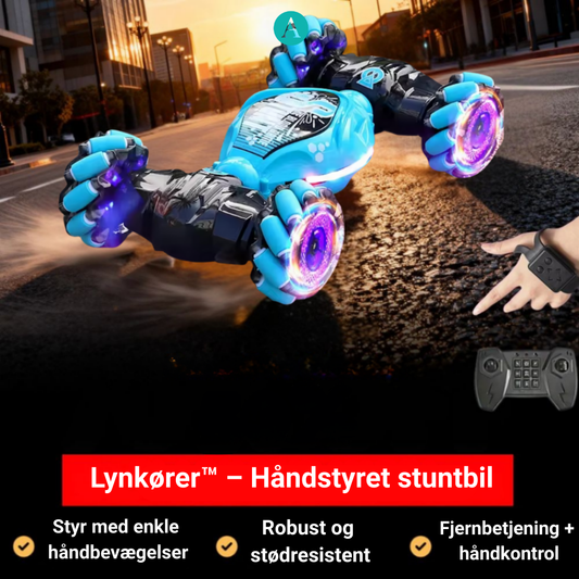 Lynkører™ – Håndstyret stuntbil, der reagerer på hver eneste bevægelse