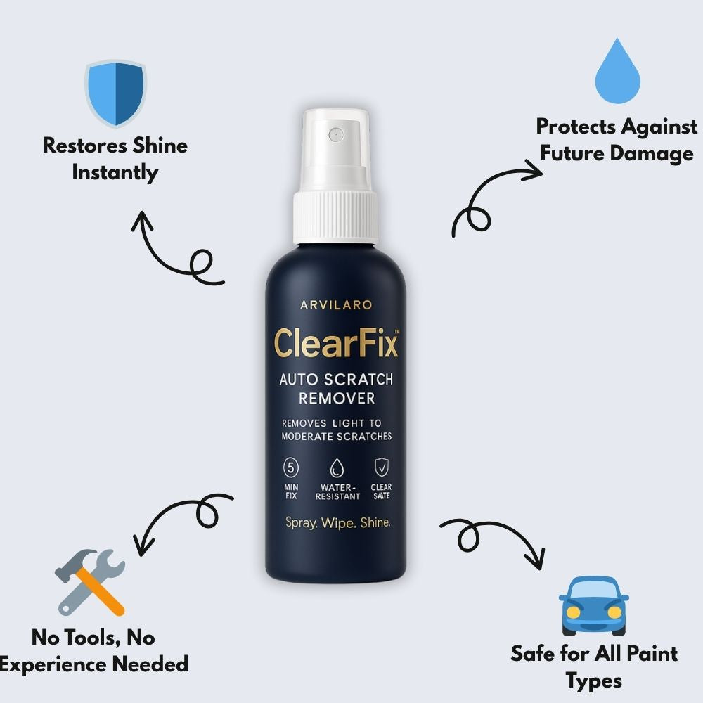 Spray til behandling af mindre ridser i billak