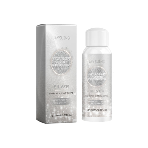 Guld og sølv body glitterspray