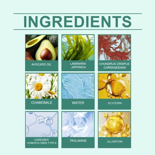 Glattende bodygel med avocado og alger