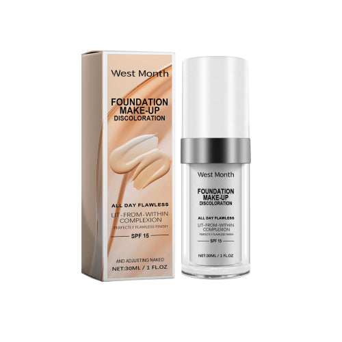 Farvetilpassende concealer-foundation