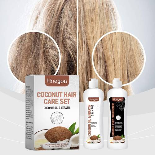 Kokos reparation shampoo og balsam sæt