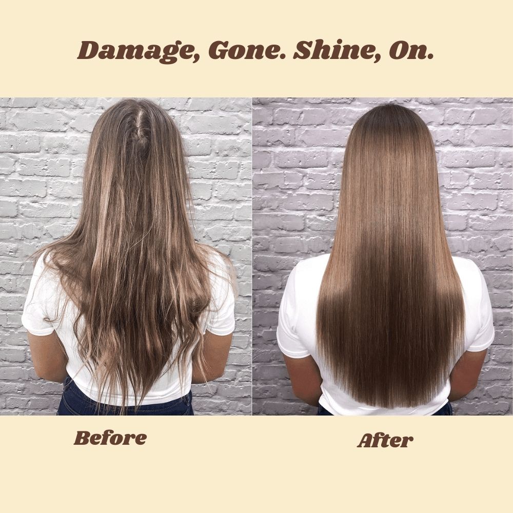 Keratin-hårmaske til pleje og glans