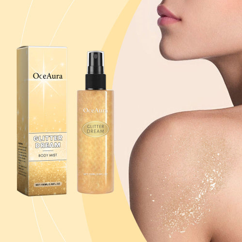 Glitterspray til hår og hud