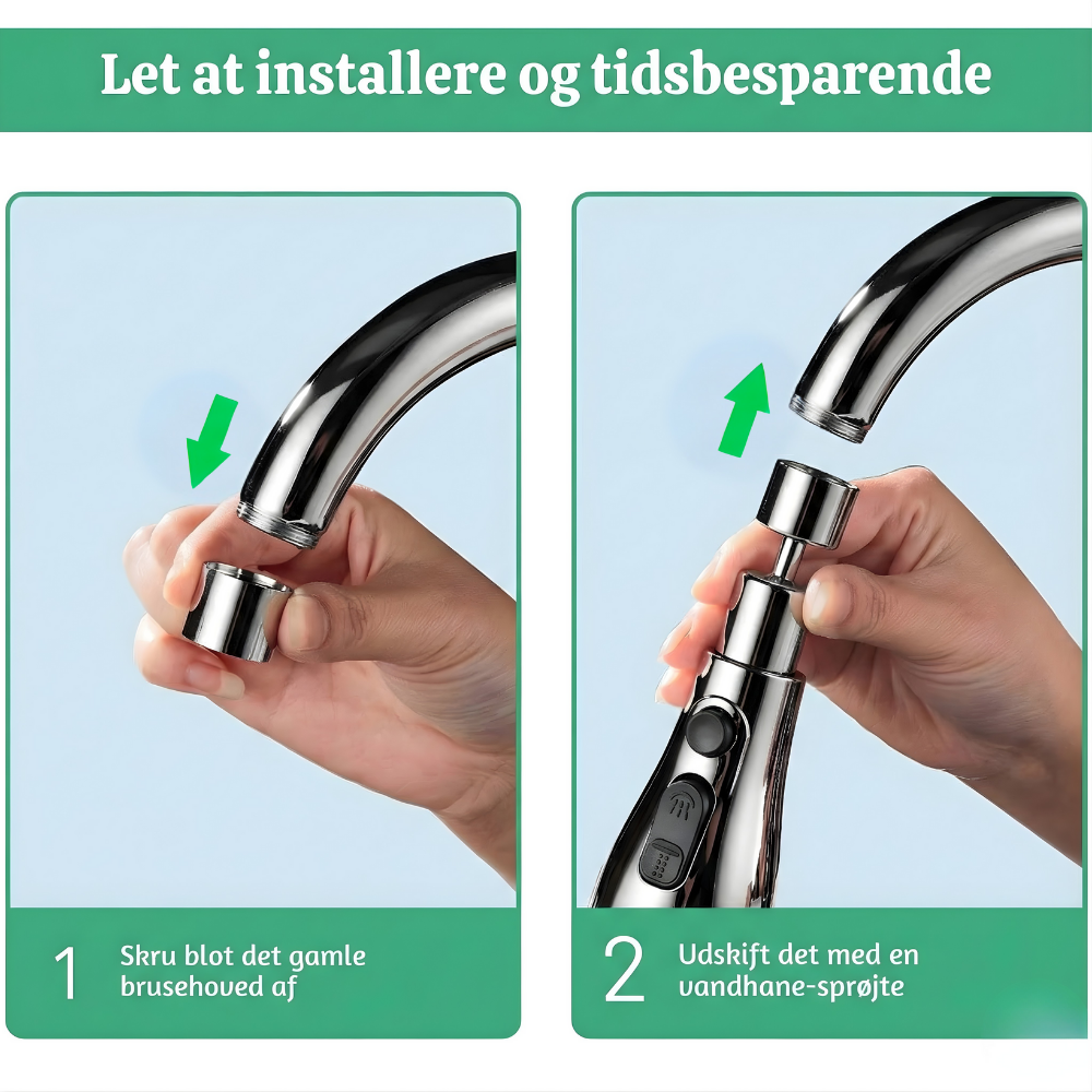 VandPretty™ – Universel 360° RotePrettyde Køkkenhane Forlænger