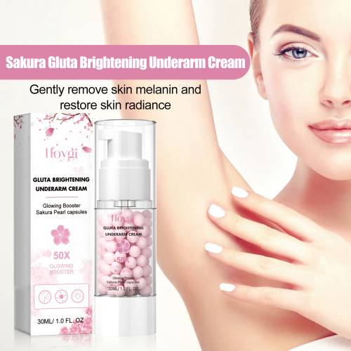 Armhulecreme med kirsebærblomst og perle