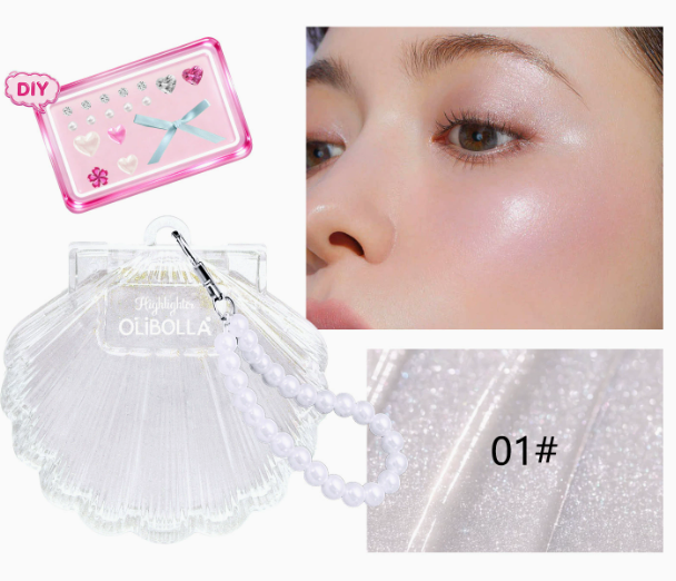 Highlighter-stick med perleglans