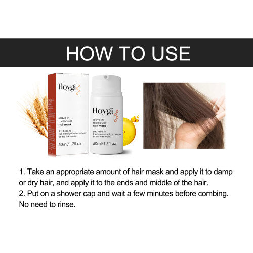 Leave-in keratin hårmaske til slidt hår