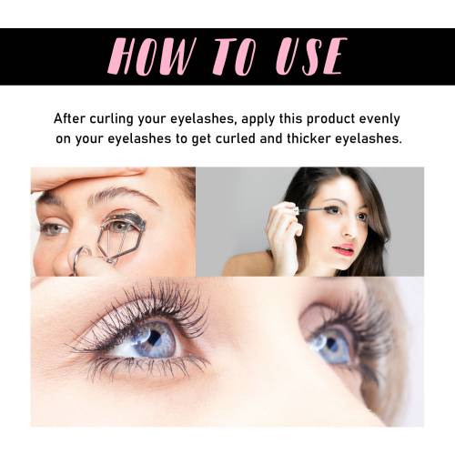 Lifting curling mascara, sort