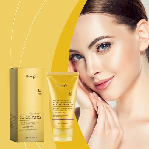 Gurkemeje kollagen peel-off maske med kojisyre