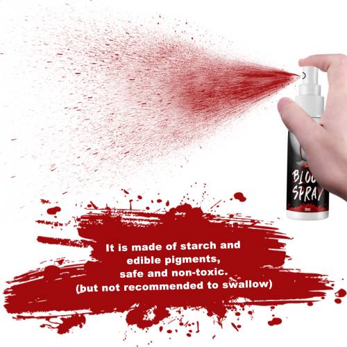 Kunstigt blod-spray til halloween og film