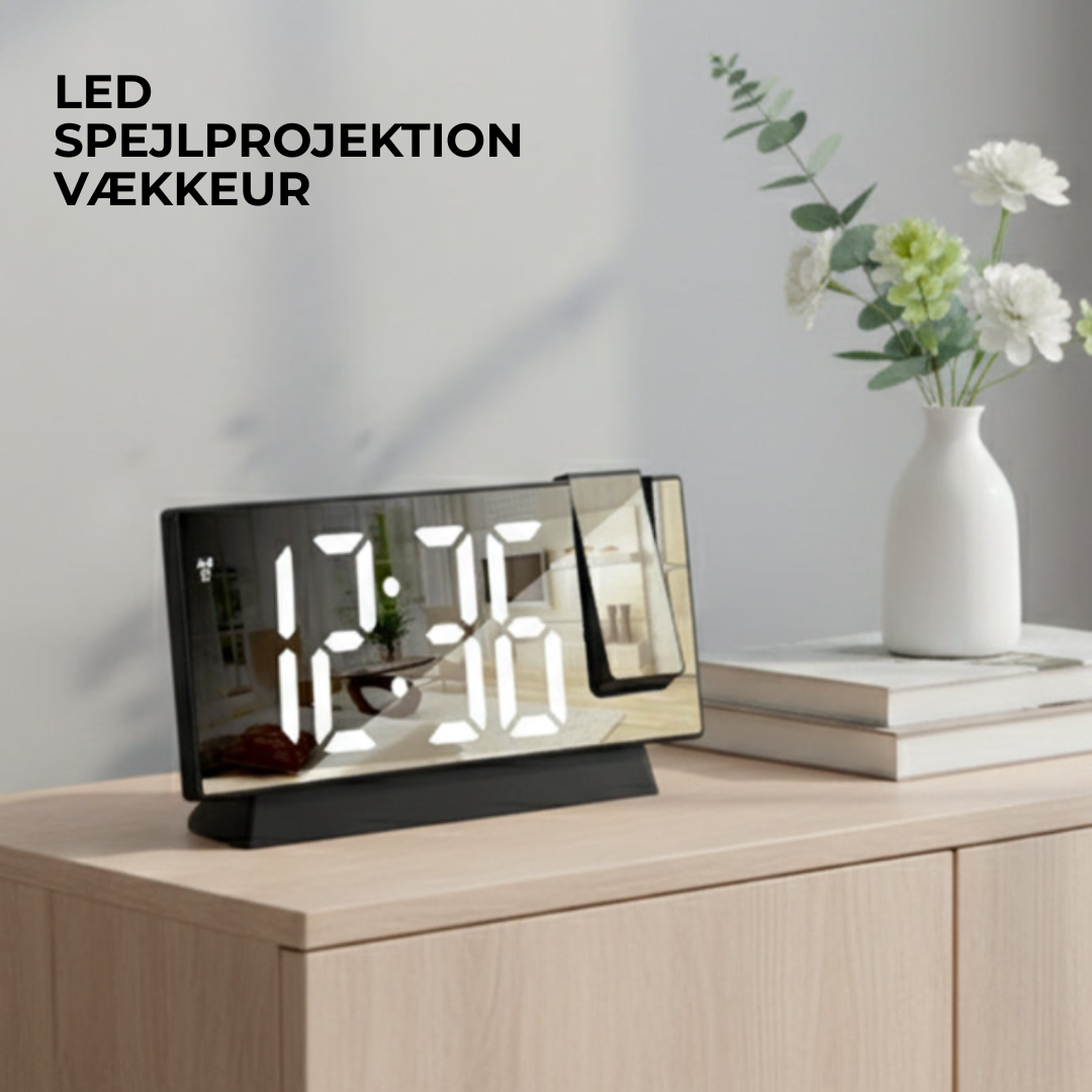 PrettyVåg™ LED Prettyjektionsvækkeur - Vågn Prettyere Hver Dag