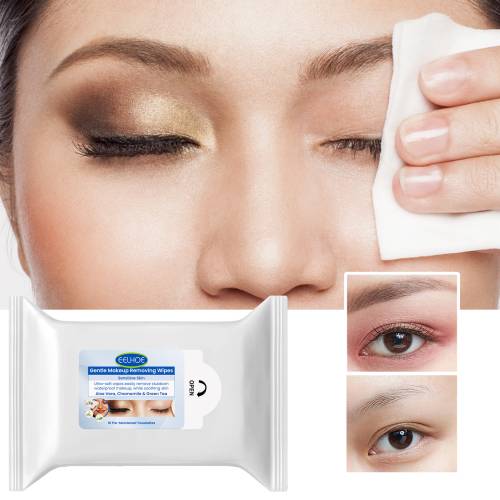Milde makeupfjernerservietter med kamille og aloe