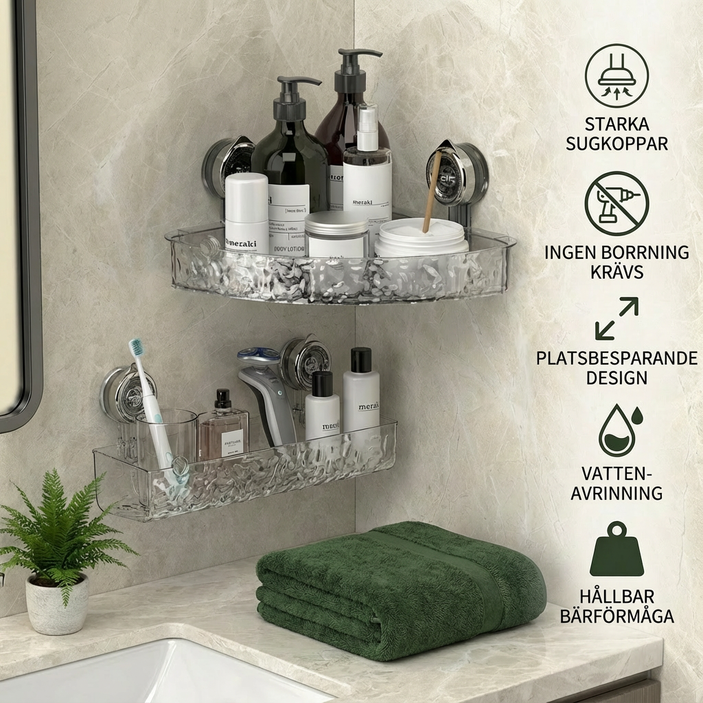 BadOrganiser™ – PladsbespaPrettyde og moderne opbevaringsløsning