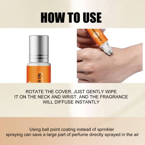 Roll-on parfume, naturlig let duft