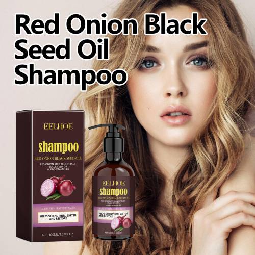 Rødløg og sortkommen shampoo