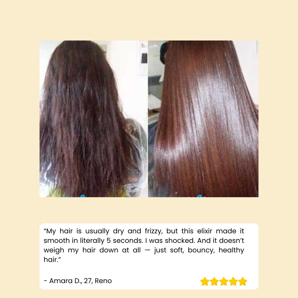 Keratin-hårmaske til tørt og kruset hår