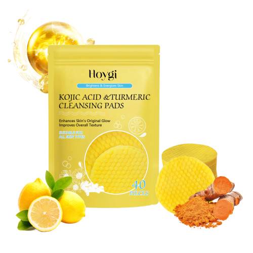 Gurkemeje kojisyre rensepads, fjerner makeup