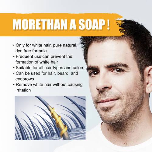 Sort shampoobar til mænd