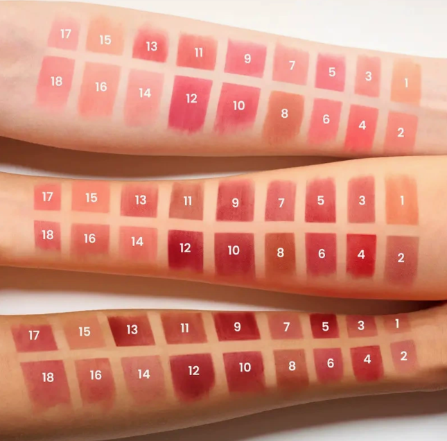 Hurtigtørrende mat lipglaze, smitter ikke af