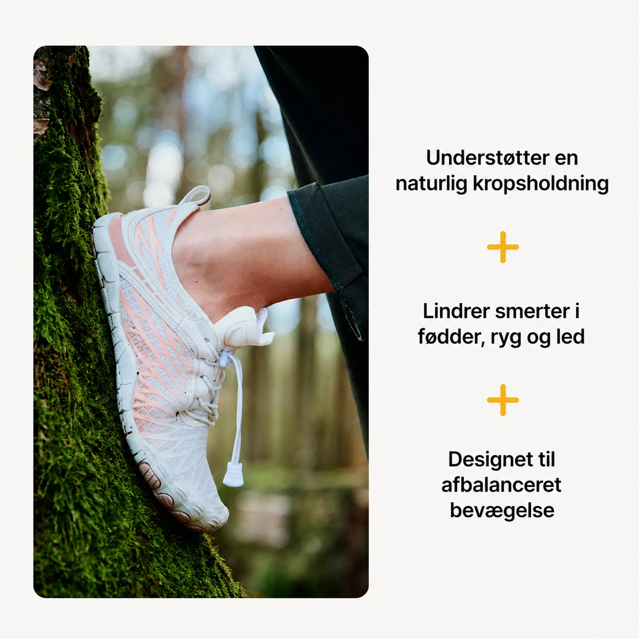 Barfodssko Hvid-Rosa – Bred Tåboks, Fleksibel Sål og Naturlig Bevægelsesfrihed