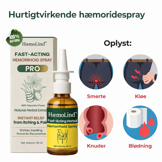 HaemoLind ™- Hurtig lindPrettyde urtespray mod hæmorider