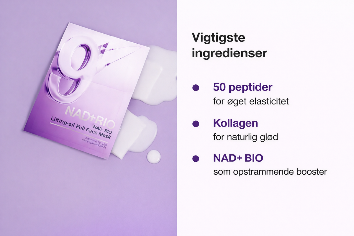 HudPretty™ – NAD+ Løfteserum & Maske