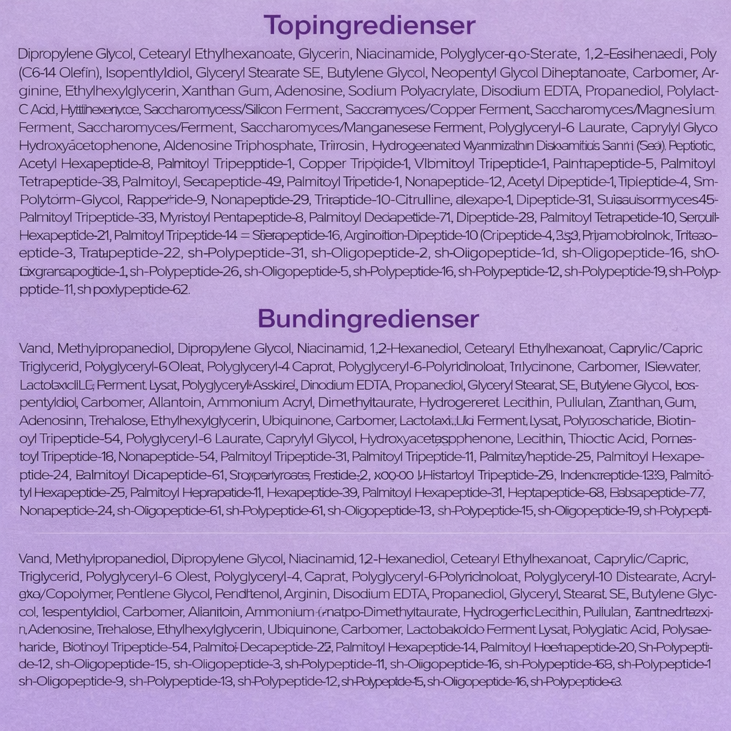 HudPretty™ – NAD+ Løfteserum & Maske
