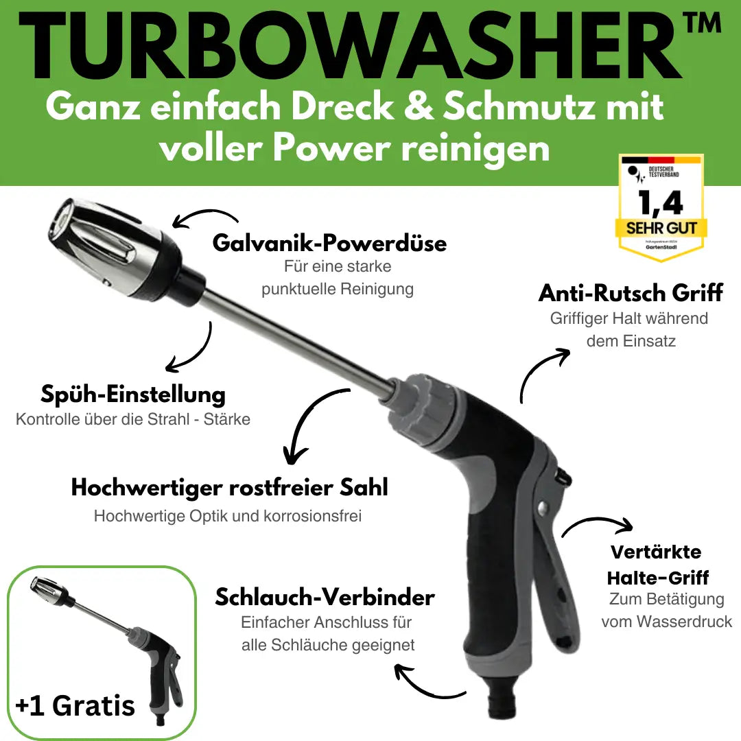 Turbowasher – Kraftig højtryksrenser til haven
