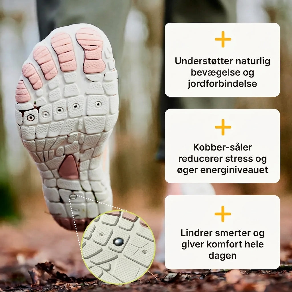Barfodssko Hvid-Rosa – Bred Tåboks, Fleksibel Sål og Naturlig Bevægelsesfrihed