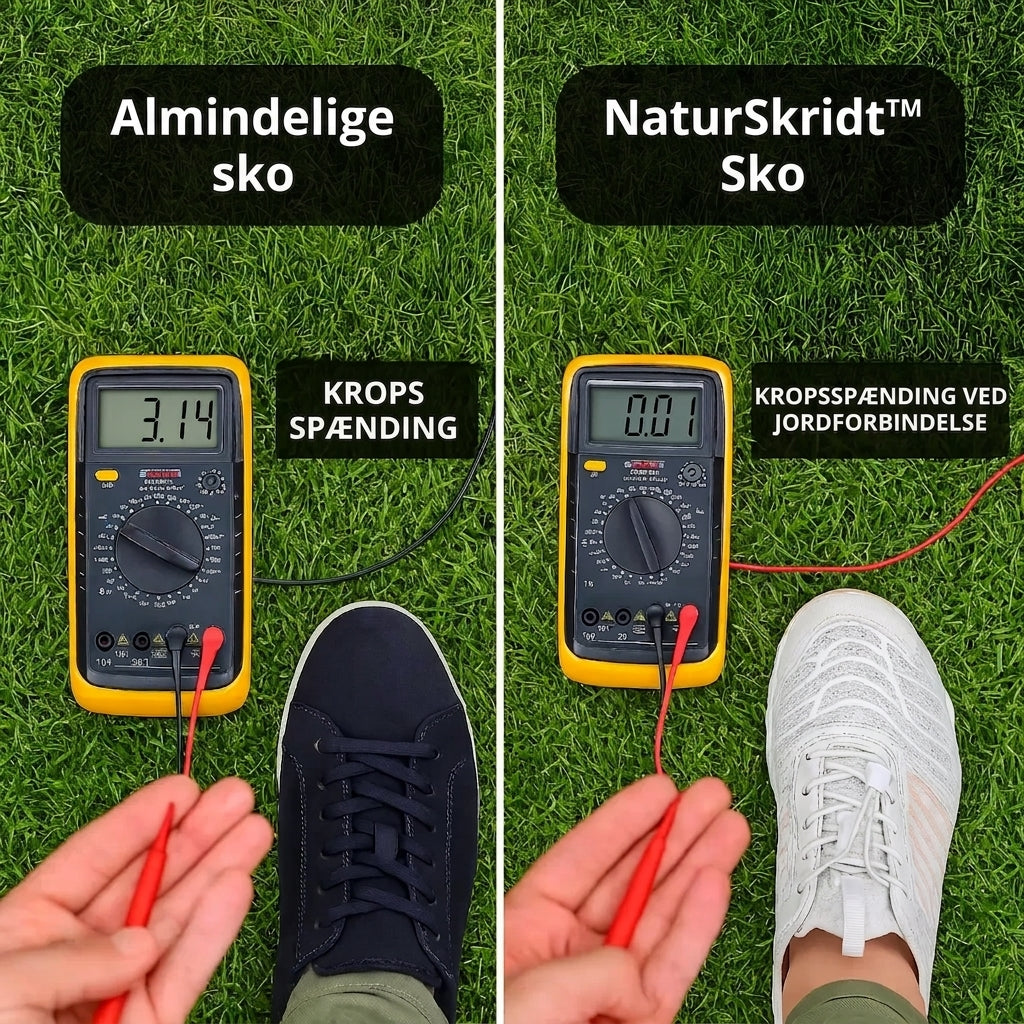 NaturSkridt Grå-Orange – Ergonomiske barfodssko