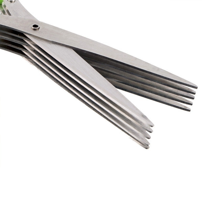 Køkkensaks med 5 blade til krydderurter