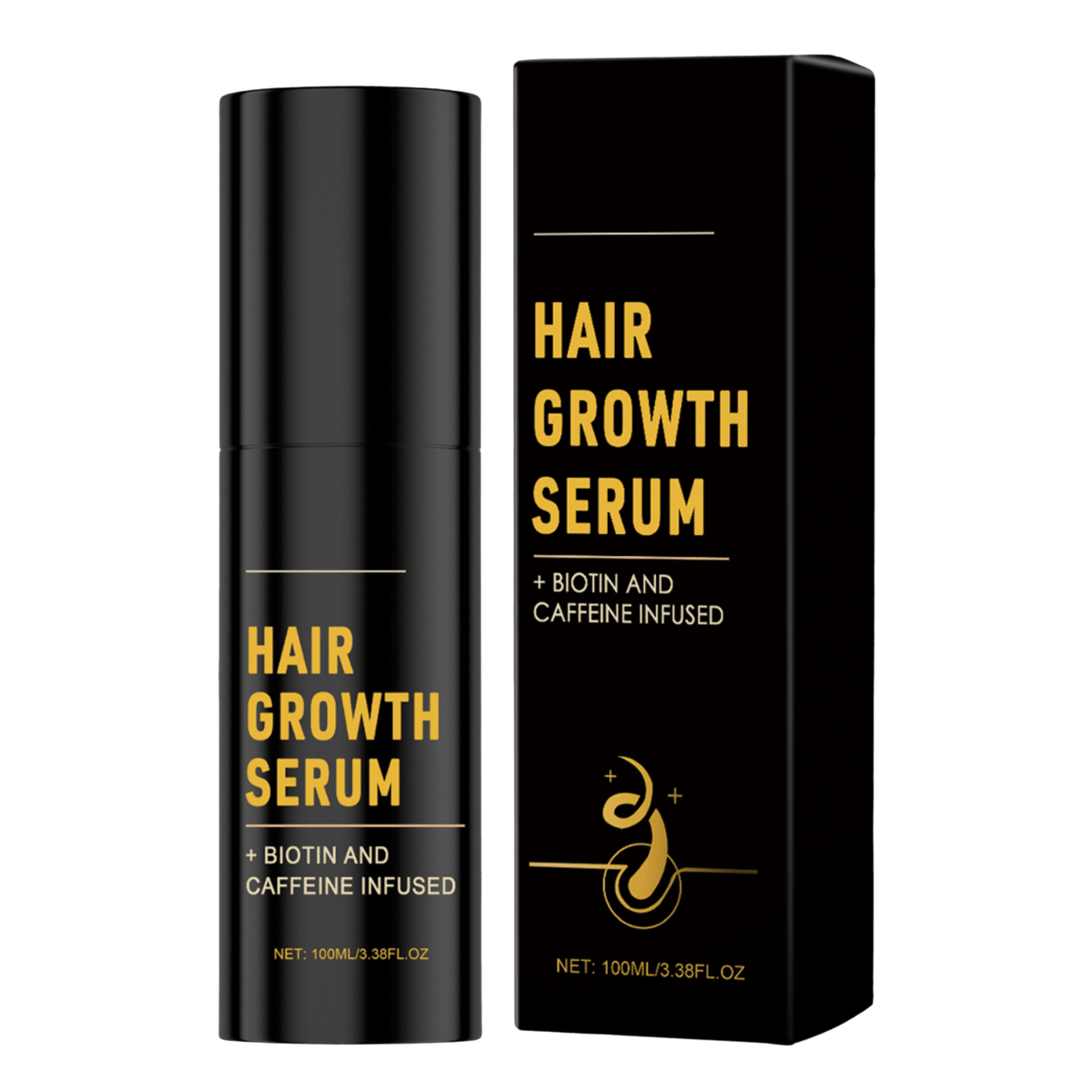 PrettyHår™ Hårvækstspray | Hjælper med at reducere hårtab og gør dit hår synligt fyldigere på blot 14 dage