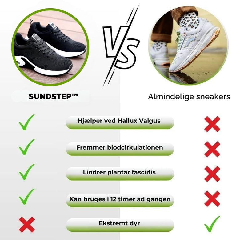 SundStep – Ortopædiske sneakers med god hverdagskomfort