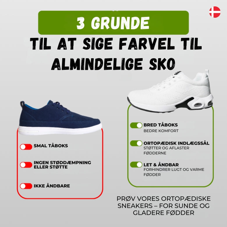 SundStep – Ortopædiske sneakers med god hverdagskomfort